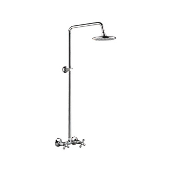 Душевая система Ledeme без излива, с тропическим душем, двухзахватный, хром L2408