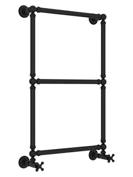 СУНЕРЖА 1304 Полотенцесушитель 860х500 черный матовый, нижнее подкл. 3/4"