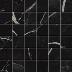 610110000815 Empire Calacatta Black Mosaic Lap 30x30
