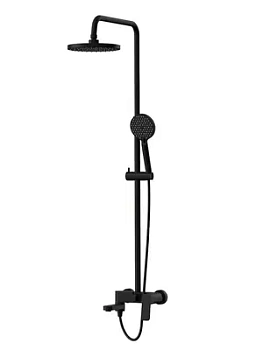 Душевая система Paini Style P4YO687D250F3D110 поворотный излив, верхний/ручной душ, черный