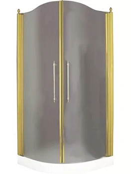 Душевой уголок Migliore (900х900х1950) стекло матовое, золото 22681