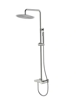 Душевая система Boheme 128-NB.4 настенная, с изливом, верхний/ручной душ, никель брашированный