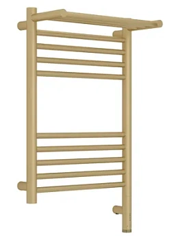 СУНЕРЖА с полкой Полотенцесушитель 600х400 шампань матовая МЭМ правый 022-6007-6040