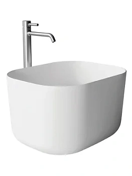 Раковина накладная Alice Rectangular 500х400х300 без отверстия под смес.,белый глян. 32150101