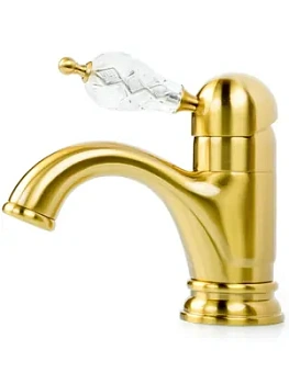 Смеситель Boheme 301-CRST для раковины, на 1 отверстие, однозахватный, бронза