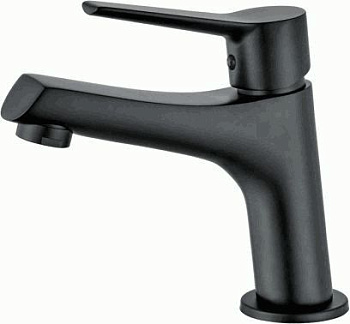 Смеситель Ledeme Н69 для раковины, однозахватный, фиксированный излив, черный L1069B