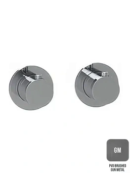 Смеситель для ванна/душ Almar термостат. на 2-3 потребителя, расположение вер/гор. цвет оружейный металл брашированный E180132.GM