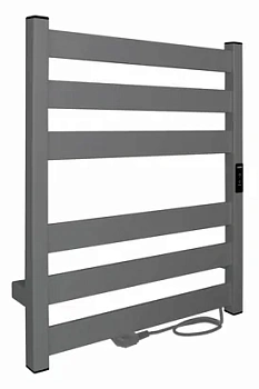 Полотенцесушитель Indigo б/п 600х500 (таймер,скр.монт) серый, LСLOKS5E60-50MGRt