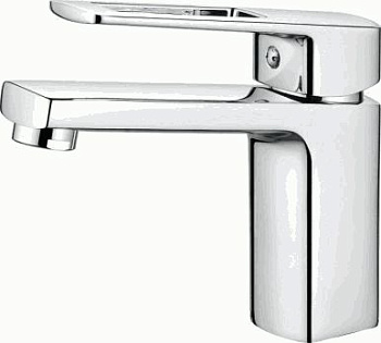 Смеситель Ledeme Н67 для раковины, фиксированный излив, однозахватный, хром L1067