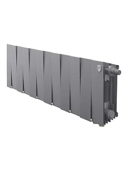 Радиатор биметалл, 12 секций ROYAL THERMO 200 Silver Satin VDR80, нижнее правое подк, НС-1506336