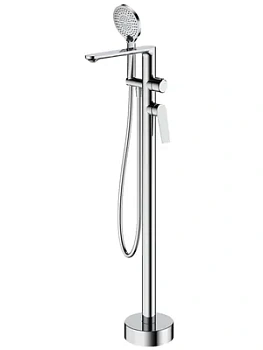 Смеситель CEZARES -VDP-01 для ванны/душа, напольный, ручной душ 3 режима, однозахватный, хром