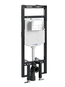 Инсталляция для унитаза WasserKRAFT с клавишей смыва, хром 58tlt.010.me.ch04