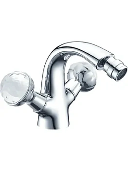 Смеситель Boheme 356 для биде, на 1 отверстие, двухзахватный, хром