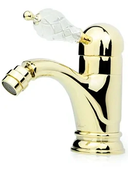 Смеситель Boheme 286-CRST для биде, на 1 отверстие, однозахватный, золото