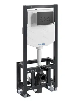 Инсталляция для унитаза WasserKRAFT с клавишей смыва, цвет: черный 61TLT.010.ME.MB01