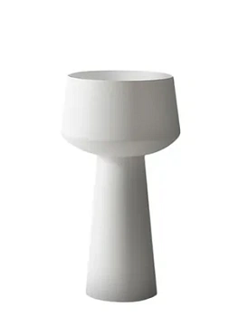 Раковина напольная ABBER (500х500х900) искусственный камень, белый матовый AS2508