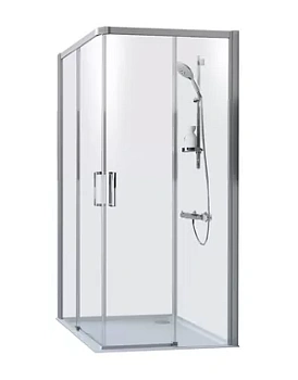 Душевой уголок HUPPE 2 1000х1000х2000 серебро с блеском/стекло прозрачное C20108.069.321