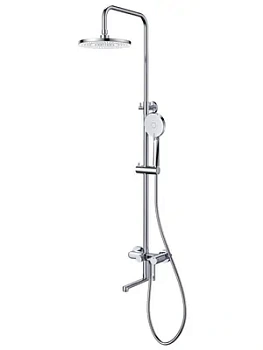 Душевая система ESKO ST260SC с однозахватным смесителем, верхний и ручной душ, цвет: хром