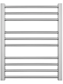 GROTA Полотенцесушитель "Лесенка" электр. 480x600 300Вт матовая нержавеющая сталь