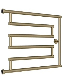 СУНЕРЖА model "L+" Полотенцесушитель 500х650 верт. подключ., золотой шелк, 32-4052-5065