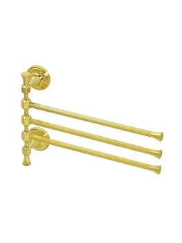 Migliore Полотенцедержатель тройной поворотный (32x24) золото 27678
