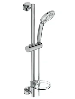 Ideal Standard Душевой набор B9415AA лейка 3фун 100мм, штанга 600мм, мыльница,шланг 1750мм