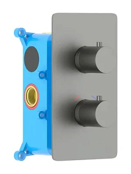 Смеситель для душа Aquatek AQ1391BGM встраеваемый, 1 режим, термостатический, сталь оруж