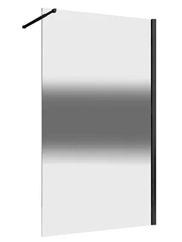 Душевая перегородка ABBER AG69103BS (1000х2000) стекло 6мм тонированное/черный