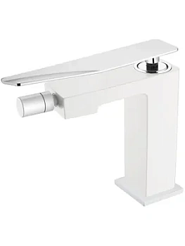 Смеситель Boheme 146-WCR.2 для биде, на 1 отверстие, однозахватный, белый+хром