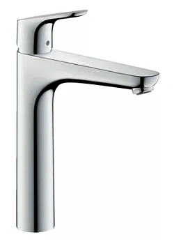 Смеситель Hansgrohe 31518 для умывальника с высоким фикс. изливом, без донного клапана, хром