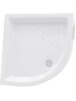 Душевой поддон RGW CR/R-088 (800х800х100) полукруглый, керамика, белый 19170488-01