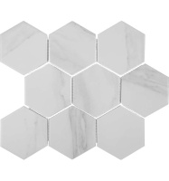 Ceramics Porcelain Hexagon Carrara 95 25.6X29.5