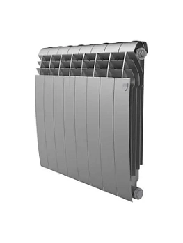 Радиатор биметаллический, 8 секциий ROYAL THERMO B ВШГ:574х640х87, 1480Вт, серебро, НС-1682279