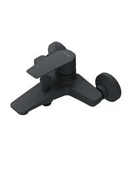 Смеситель AM.PM Gem S для ванны и душа F90A10022 однозахватный, настенный, черный