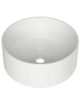 Раковина накладная Aqueduto 400х165, круглая, без перелива, белый ESP0110