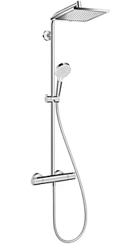 Душевая система Hansgrohe E 240 Showerpipe 9л/мин термостат, верхний и руч.душ 27281000