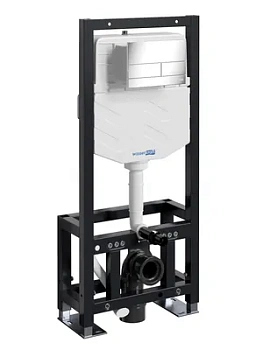 Инсталляция для унитаза WasserKRAFT с клавишей смыва, цвет: хром 61TLT.010.ME.CH04