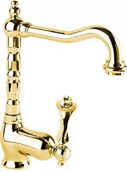 Смеситель CEZARES -LSM2-03/24-M для умывальника, донный клапан, золото