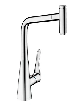 Смеситель Hansgrohe Metris Select M71 для кухни 320 мм вытяжной поворотный излив хром 14884000