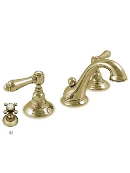 Смеситель для раковины Nicolazzi 1408BZ69 на 3 отверстия, ручки El Capitan, бронза