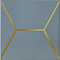 Витраж Декор Голубой 15x15