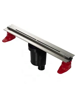 Душевой лоток BERGES 550 мат.хром, верт. выпуск S-сифон D50/105мм Н50мм, 090080