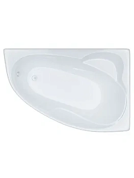 Ванна акриловая Triton (1600х1000) левая, без каркаса, со сливом-переливом V15O+CK60PF