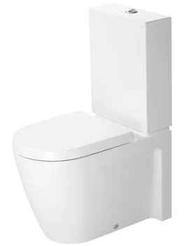 Унитаз-компакт DURAVIT 370х630х885 6/3л, унив. выпуск, подвод слева 2145090000+0933000005