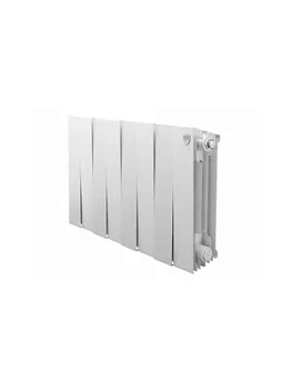 Радиатор биметаллический, 8 секций ROYAL THERMO 300 Bianco Traffico, боковое подключение