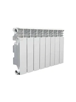 Радиатор STOUT 350 8 секций, алюминиевый, боковое подключение, белый SRA-3310-035008