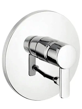 Смеситель для ванны/душа KLUDI встраиваемый, однозахватный, внешняя часть, цвет:хром 386500575