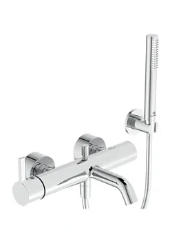 Смеситель для ванны/душа Ideal Standard BC787AA настенный, однозахватный, душ гарнитур, хром
