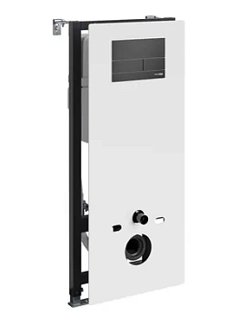 Инсталляция для унитаза WasserKRAFT с клавишей смыва, цвет:черный/белый 20TLT.010.ME.WH.MB04