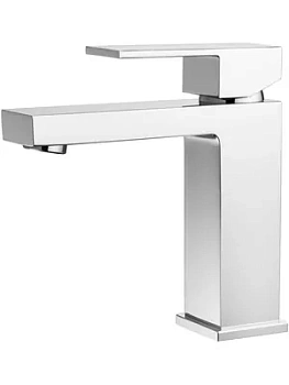 Смеситель для раковины Aquatek AQ1610CR однозахватный, излив 114мм, б/дон. клапана, хром